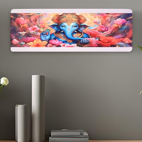 Da Anushi Printed Split Ac Cover Indoor Unit For 1.5 Ton Capacity AC, Inner Unit Ac Cover, All Weather Cover/Attractive Digital Prints/Dustproof/Silken water-resistant Split Ac Cover (Multi Blue) - Image 1