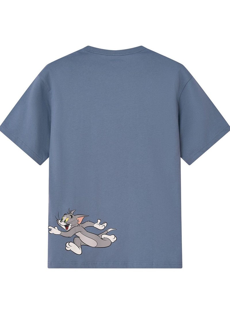 جيوردانو تي شيرت قطني بقصة مريحة للرجال - Image 2