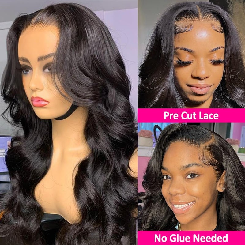 Hedy 220% Density Lace Front Wigs Human Hair Wigs for Black Women Pre Plucked with Baby Hair Body Wave Glueless 10A Lace Closure Wigs Human Hair Natural Color 22 Inch - Image 2