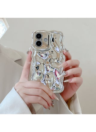 Ins Niche Water Ripple For IPhone15pro Max Mobile Phone Case Apple 16 14/13 Advanced Sense-Color:Xym Wave Meteorite Electroplated Silver-Applicable Models:15plus (without Packaging) - pzsku/Z07EB46C812426355515DZ/45/1746186251/2e25a47d-1dec-48b8-9f6f-3e5583a4f539