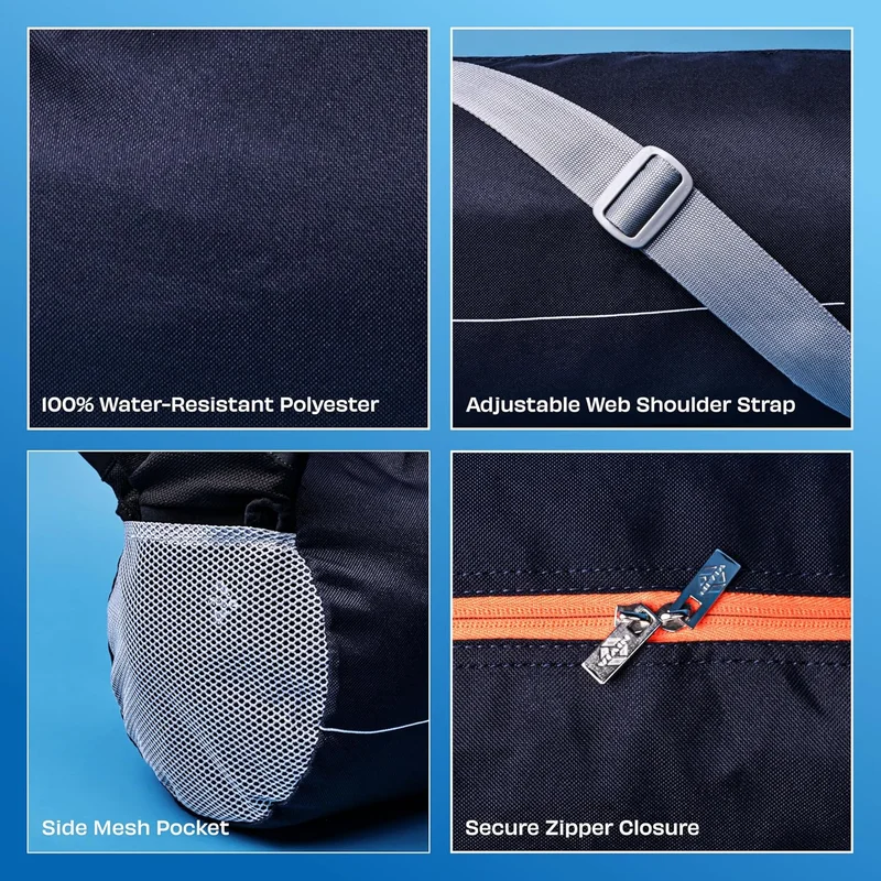 Nivia  Nivia Basic Duffel Bag - Navy Blue and Orange  | Best Price UAE