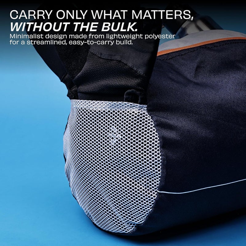 Nivia Basic Duffel Bag - Navy Blue and Orange - Image 3