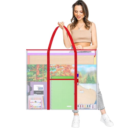 ZKOO Bulletin Board Poster Storage, Extra-Large Storage Chart Art Portfolio Bag 30 x 25 Inchs, Bulletin Board Sheet Organization for Bulletin Boards, Scrapbooks, Keepsake and Poster (30" X 25") - Image 1