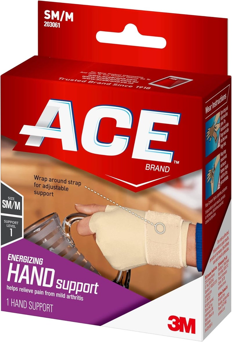 ACE Energizing Hand Support Glove for Mild Arthritis Relief - Small/Medium - Image 3