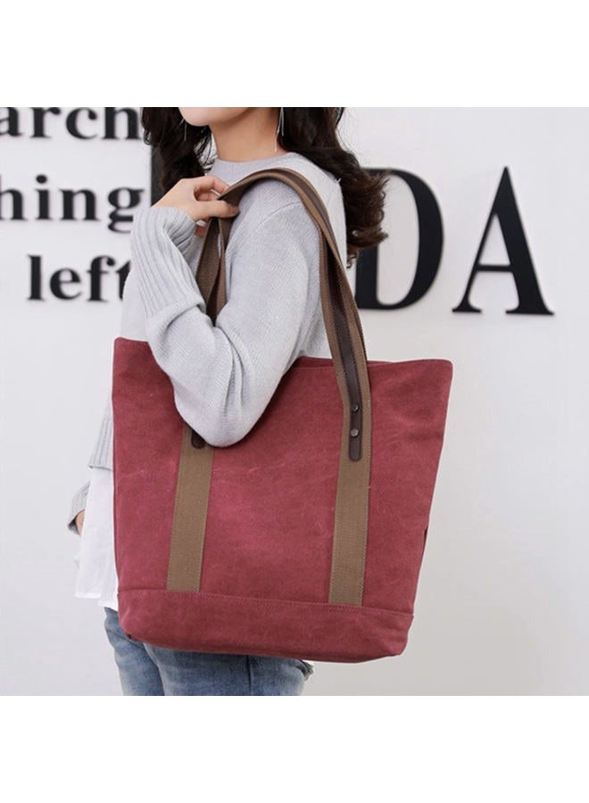 Sunshinejing Women's Handbags Canvas Shoulder Bags Retro Casual Tote Purses, One Size - Image 2