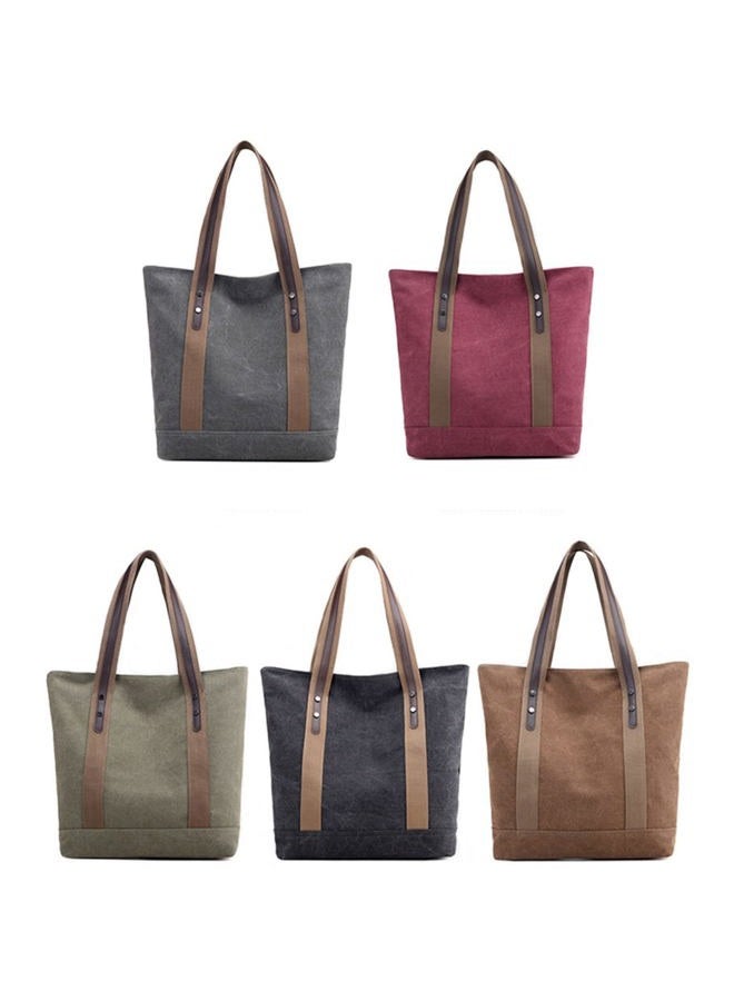 Sunshinejing Women's Handbags Canvas Shoulder Bags Retro Casual Tote Purses, One Size - Image 5
