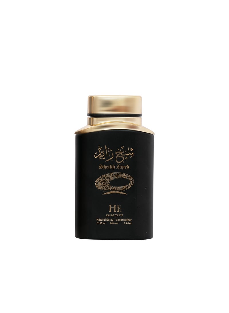 Hi Perfume SHEIKH ZAYED for Unisex 100ml BLACK - Image 2