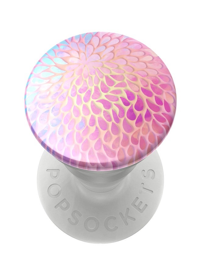 PopSockets PopGrip: Phone Grip and Phone Stand, Collapsible, Swappable Top, Petal Power Gloss - Image 1