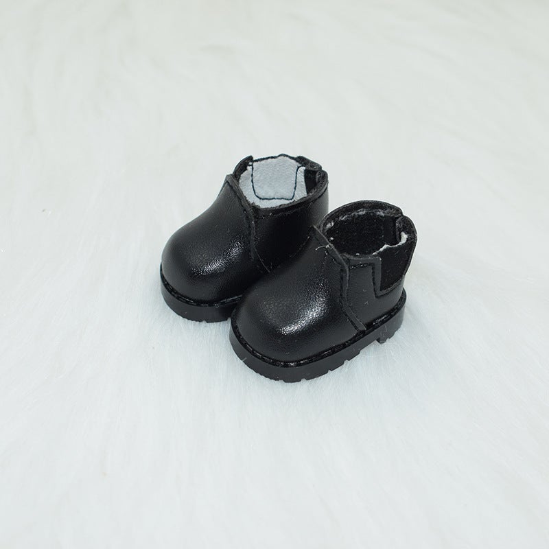 Baby Shoes 10cm Cotton Doll Shoes Star Doll High Boots Toy Accessories Doll Baby Boots Dress up(Black Boots, 3.8CM) - Image 1