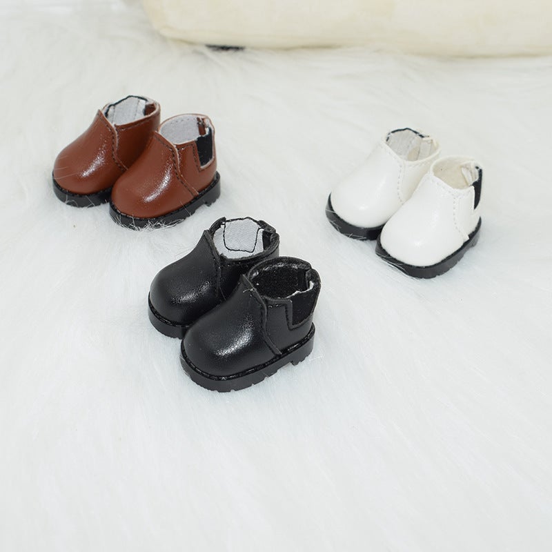 Baby Shoes 10cm Cotton Doll Shoes Star Doll High Boots Toy Accessories Doll Baby Boots Dress up(Black Boots, 3.8CM) - Image 2
