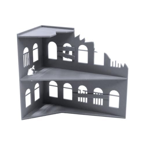 EnderToys Ruined Building Terrain Scenery for Tabletop 28mm Miniatures Wargame 3D Printed and Paintable EnderToys - Image 1