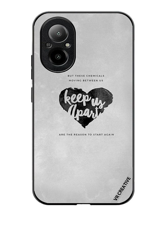 VR CREATIVE Protective Case Cover For Realme C67 4G Keep Us Apart Design Multicolour - Image 1