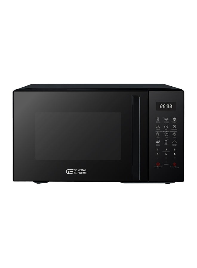 جنرال سوبريم ميكروويف 25 لتر، 5 مستويات للطاقة، وظيفة الإذابة، ووقت طهي حتى 35 دقيقة، أسود. GSMW25BM - Image 1