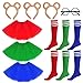 Yolyoo 10 Pieces Chipmunks Costumes Set Include Chipmunk Ears Headband Tutu Dress Black Round Frame Glasses and KneeHigh Socks for Teens Adults Halloween Party Animal Costume Accessories - Image 3