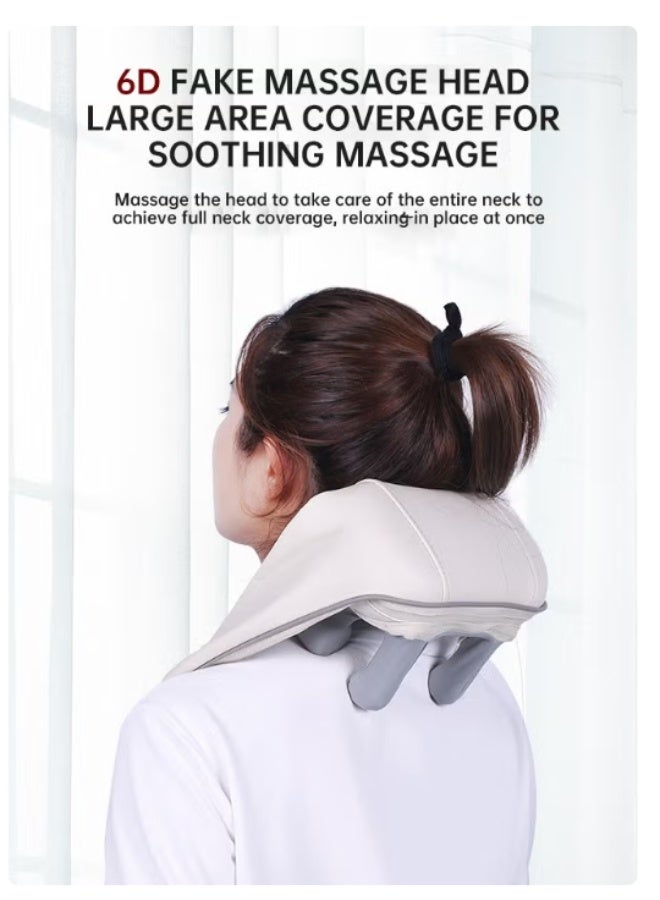 Neck Massager Shiatsu Back Shoulder Massager Heated Massager For Neck, Back,Shoulder,Foot And Leg Muscle Pain Relief For Home Office And Car Use - Image 1