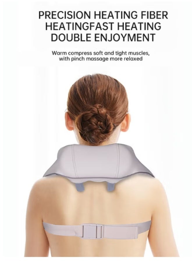 Neck Massager Shiatsu Back Shoulder Massager Heated Massager For Neck, Back,Shoulder,Foot And Leg Muscle Pain Relief For Home Office And Car Use - Image 2