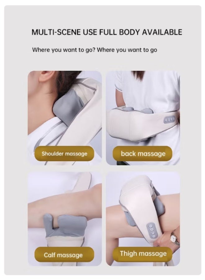 Neck Massager Shiatsu Back Shoulder Massager Heated Massager For Neck, Back,Shoulder,Foot And Leg Muscle Pain Relief For Home Office And Car Use - Image 5