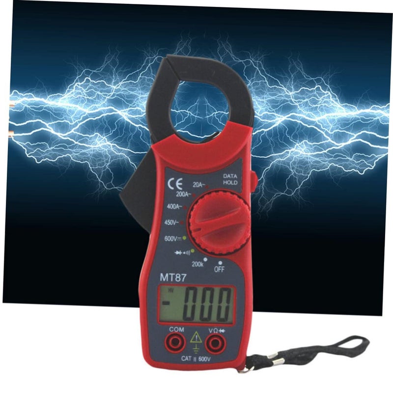 Digital Clamp Multimeter Compact Voltage Tester High Sensitivity Overload Protection Design for Carrying Use Yellow - Image 3