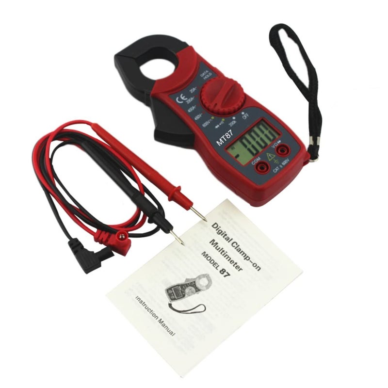 Digital Clamp Multimeter Compact Voltage Tester High Sensitivity Overload Protection Design for Carrying Use Yellow - Image 5
