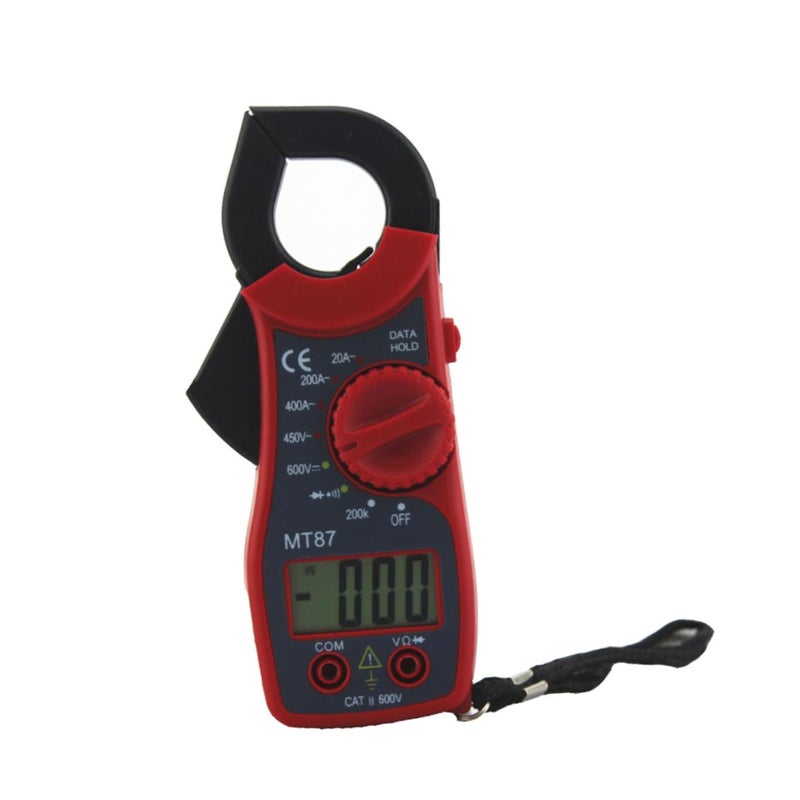 Digital Clamp Multimeter Compact Voltage Tester High Sensitivity Overload Protection Design for Carrying Use Yellow - Image 2