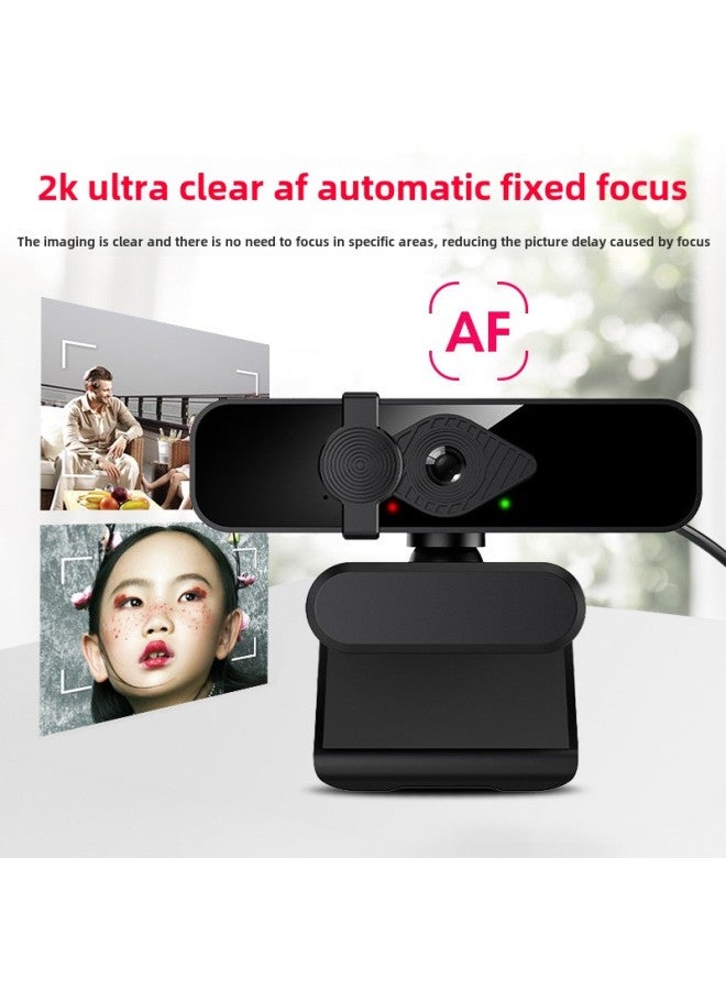 كاميرا Webcam2K/4KUSB كاميرا كمبيوتر جاهزة للاستخدام بدون محرك مع ميكروفون كاميرا ويب عالية الدقة - اللون: G63 Hd (4k) مقبس USB التوصيل والتشغيل بدون سائق - Image 2