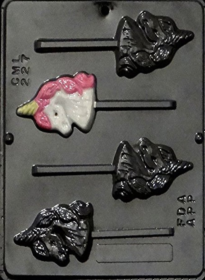 Candy Molds N More Unicorn Head Lollipop Chocolate Candy Mold 227