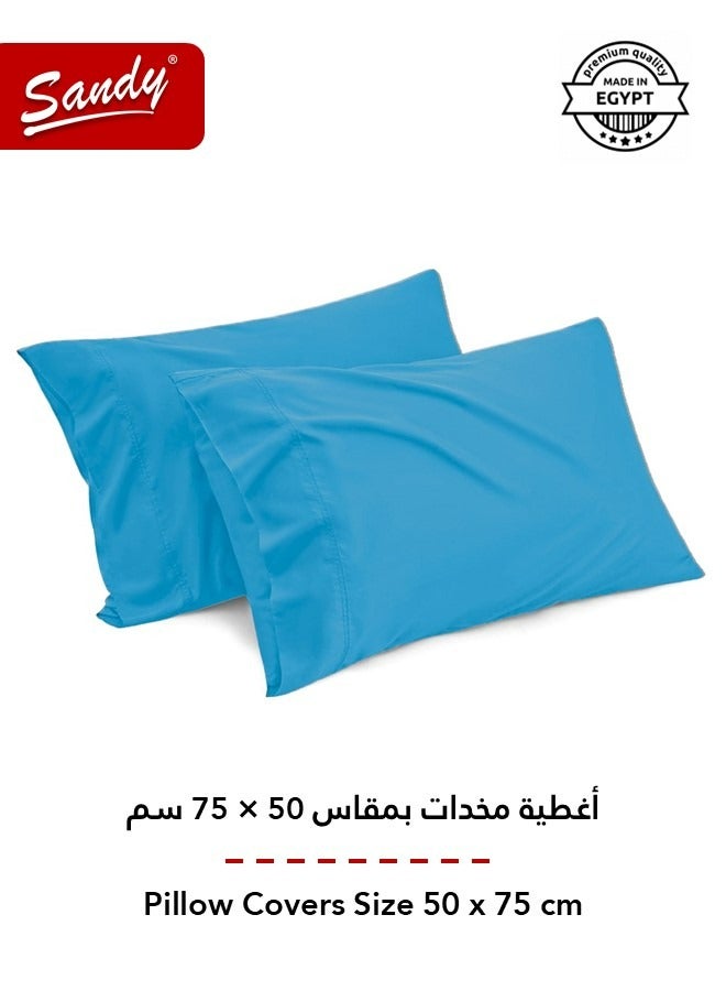 Sandy Premium Hotel Quality Flat Sheet and Pillow Cases, Bed Sheet 3 Pieces Set, Soft & Breathable and Cooling, Full Size 243 x 205 cm, Turquoise - Image 4