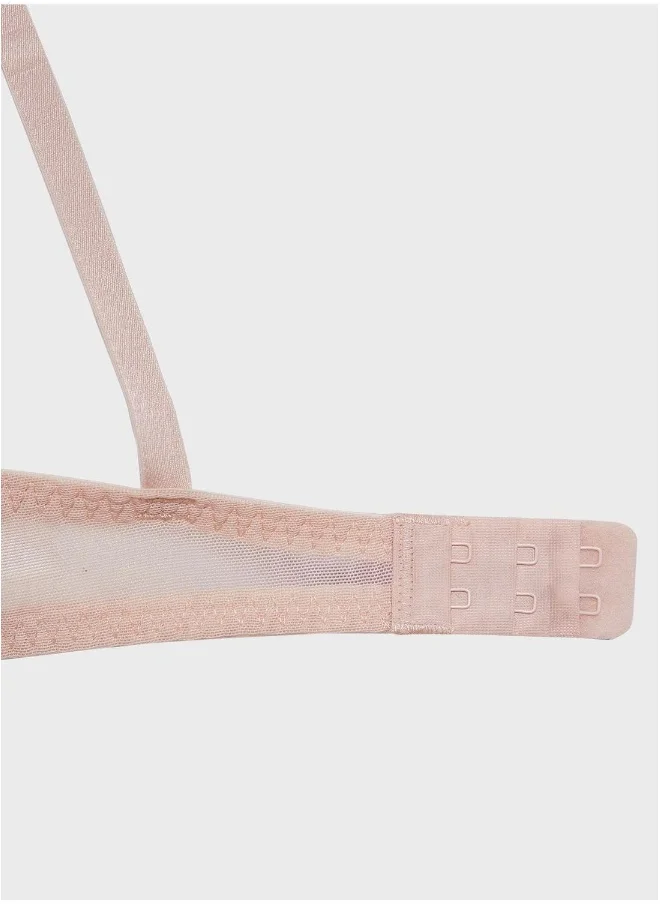 La Senza Ring Detail Lace Balconette Bra