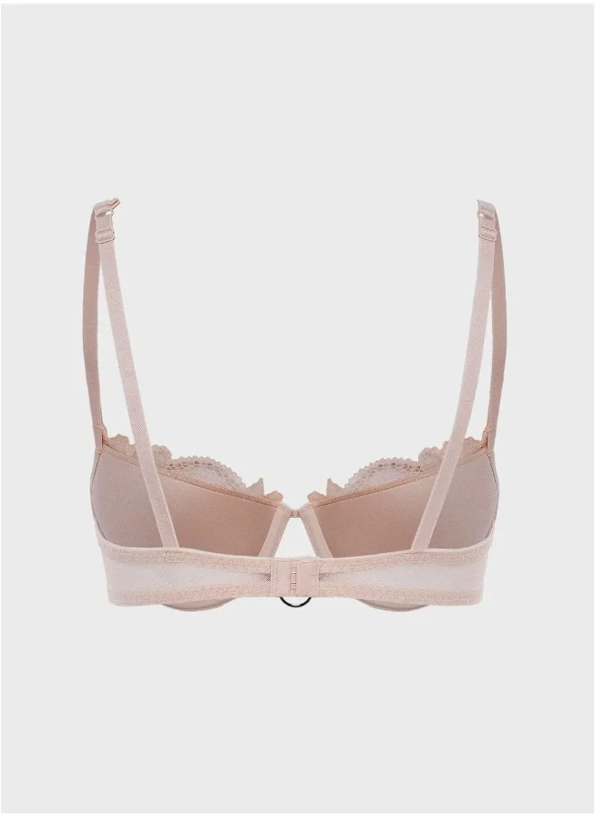 La Senza Ring Detail Lace Balconette Bra
