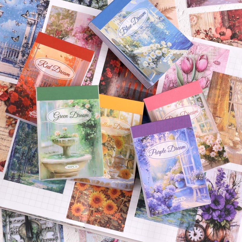 emmoolife 12 Sets 600 Sheets Washi Stickers Journal Stickers Map Nature Celestial Portrait Stickers Bohemian Vintage Aesthetic Scrapbook Stickers Set for - Image 5
