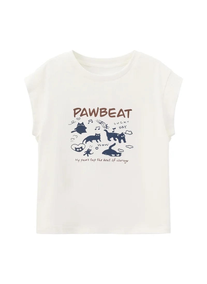 Kids Girls Knit short sleeve suit