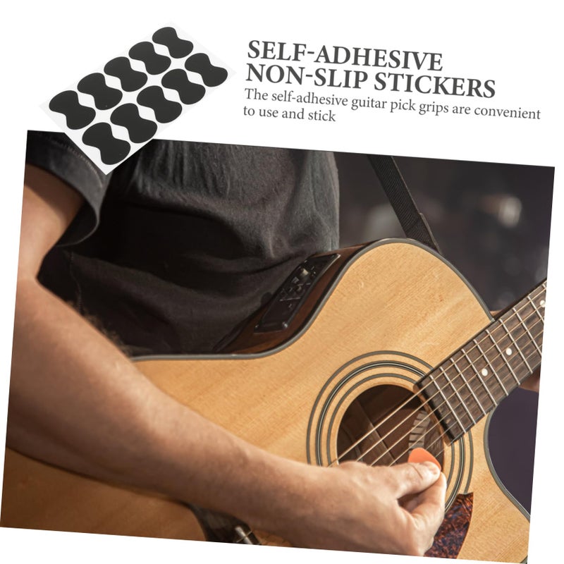 20 Pcs Black EVA Guitar Pick Grips Non Slip Pads For Enhanced Control Performance - Image 4