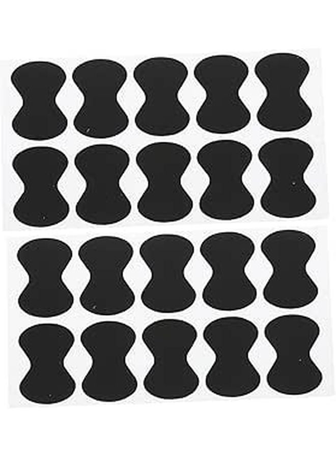 20 Pcs Black EVA Guitar Pick Grips Non Slip Pads For Enhanced Control Performance - Image 1