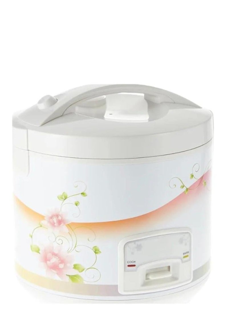 Generic - Electric Rice Cooker 1.8L – Multi-Function Cooking Pot with Non-Stick Inner Pot, Deluxe Features, Keep Warm Function, Automatic Cooking – White - Image 1