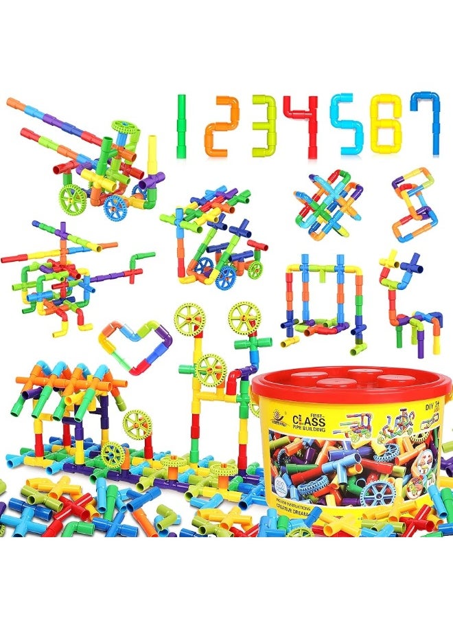 EP EXERCISE N PLAY EP EXERCISE N PLAY Kids STEM Educational Toys Creative Tube Locks Construction Kit Pipe Building Sets Preschool Learning Toys, Present Gift for Kids Boys and Girls 3+, 250 Pieces  - Image 4