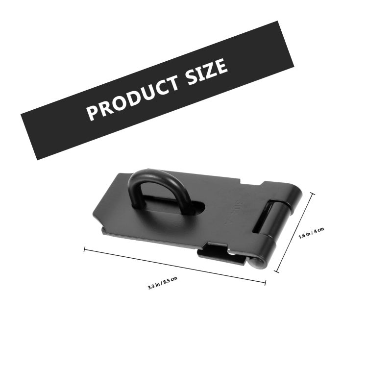 Cabinet Locks,Durable Stainless Steel Security Solution for Doors and Drawers,Hasp Design - Image 2