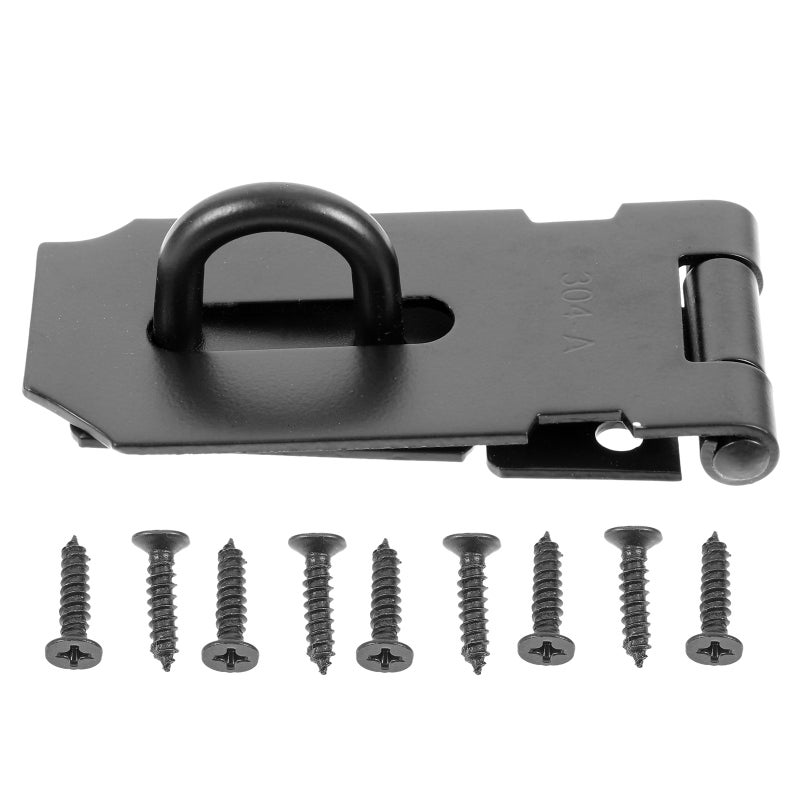 Cabinet Locks,Durable Stainless Steel Security Solution for Doors and Drawers,Hasp Design - Image 1
