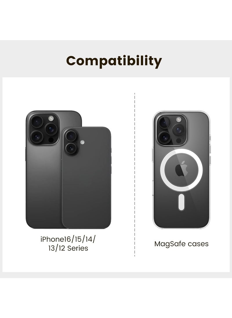 PITAKA - PITAKA Phone Ring Holder Magnetic Phone Grip 3 Compatible with MagSafe Ring for iPhone 15/14/13/12 [MagEZ Grip3] Moonrise (Double Ring) - Image 1