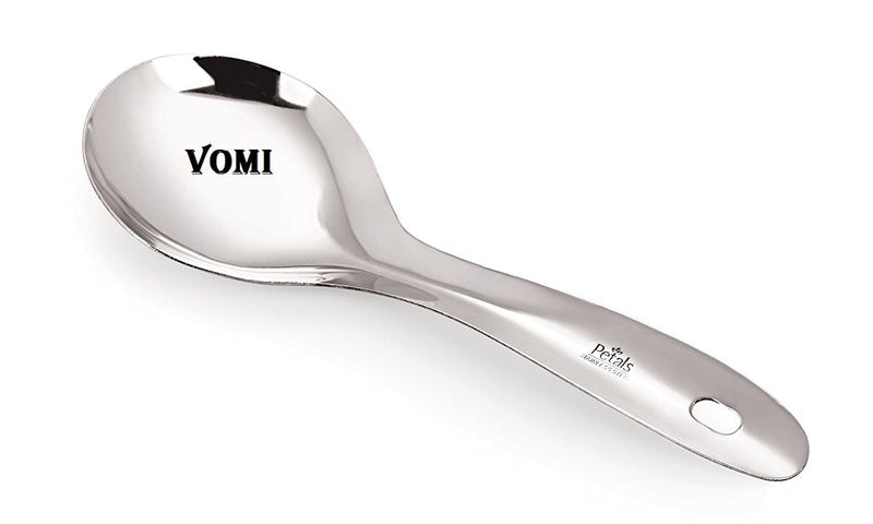 VOMI Stainless Steel Cooking and Serving Spoon Spatula Set of 9 - Image 3
