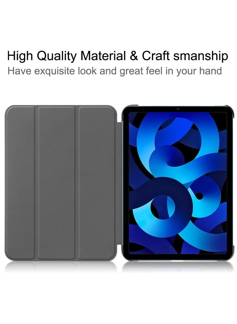 iPad Air 4 , 10.9 inch Smart Cover with Stand (2022/2020) with Pencil Holder, Lockable Smart Cover/Auto Screen On/Touch ID, Transparent Cover with Auto On/Sleep, Pink - Image 2