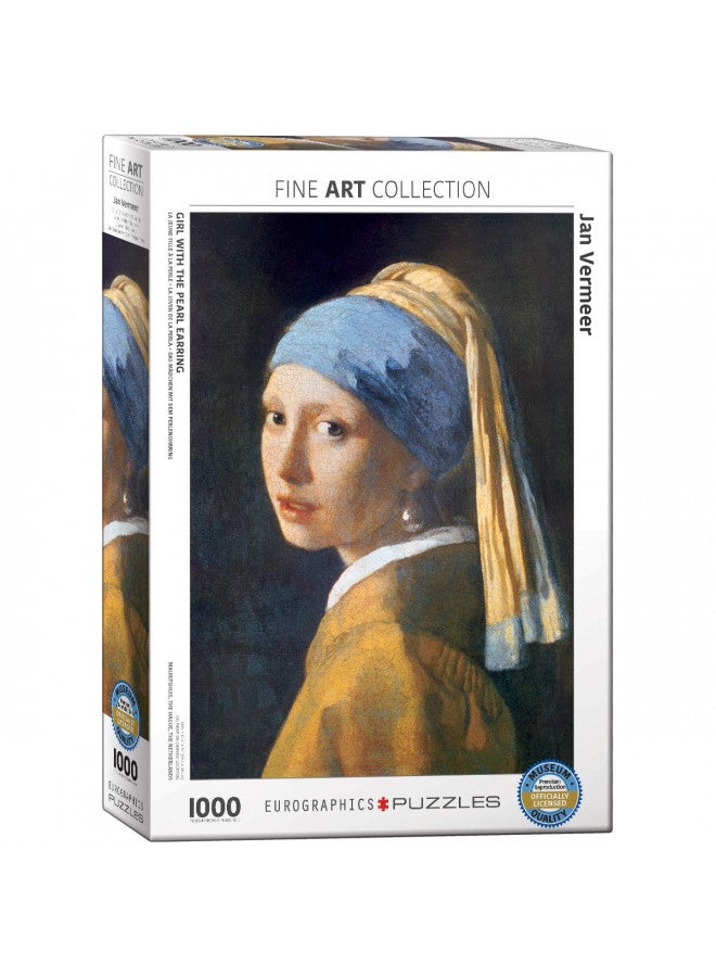 eurographics يوروغرافيكس فتاة مع قرط اللؤلؤ بواسطة فيرمير 1000 قطعة لغز (6000-5158) - Image 1