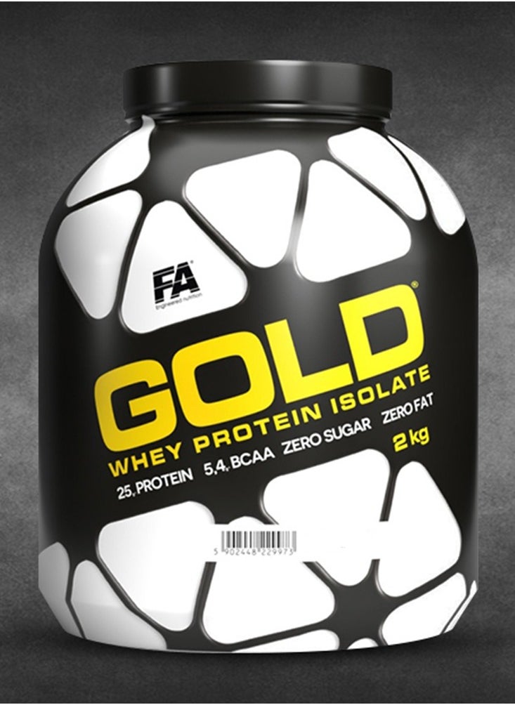FA Engineered Nutrition - FA Gold Whey Protein Isolate 66 Servings Vanilla 2kg - Image 1