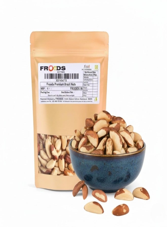cartup Froods Jumbo Brazil Nuts, High Selenium Superfood for Thyroid, Immunity & Energy | Premium, Whole, Raw Dry Fruits & Healthy Snack - 100g - Image 1