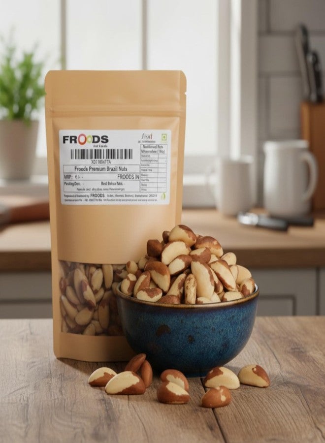 cartup Froods Jumbo Brazil Nuts, High Selenium Superfood for Thyroid, Immunity & Energy | Premium, Whole, Raw Dry Fruits & Healthy Snack - 100g - Image 5