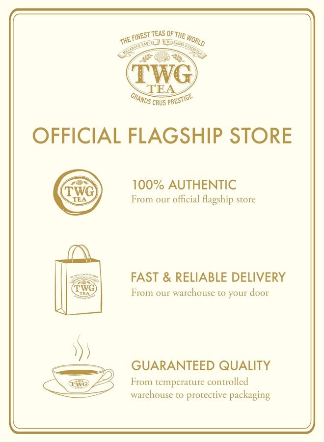 TWG Tea | 1837 Green Tea | Green Tea | Strawberry & Caramel | 15 Hand Sewn Cotton Teabags | Gift Set - Image 5