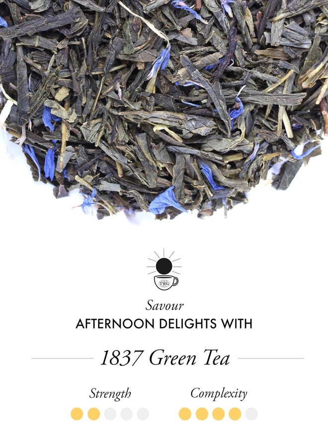 TWG Tea | 1837 Green Tea | Green Tea | Strawberry & Caramel | 15 Hand Sewn Cotton Teabags | Gift Set - Image 2