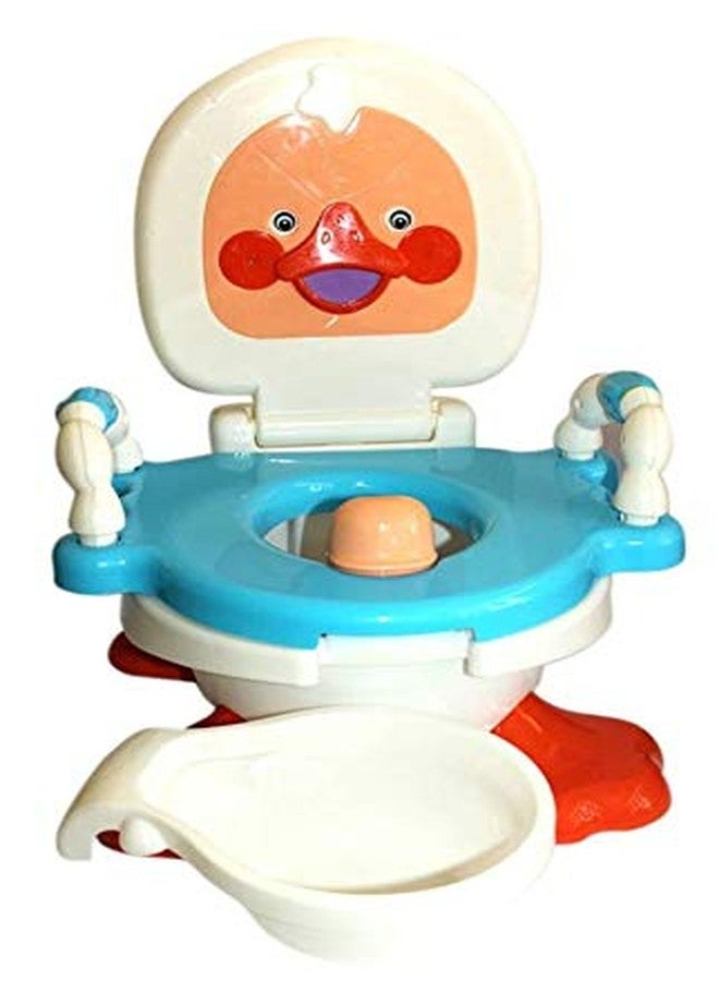 Goyal's Baby Duck Potty Training Seat with Removable Bowl and Closable Cover - Blue - Image 2