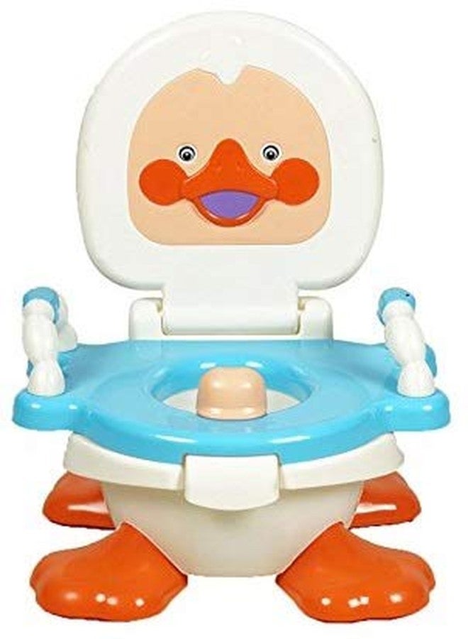 Goyal's Baby Duck Potty Training Seat with Removable Bowl and Closable Cover - Blue - Image 3