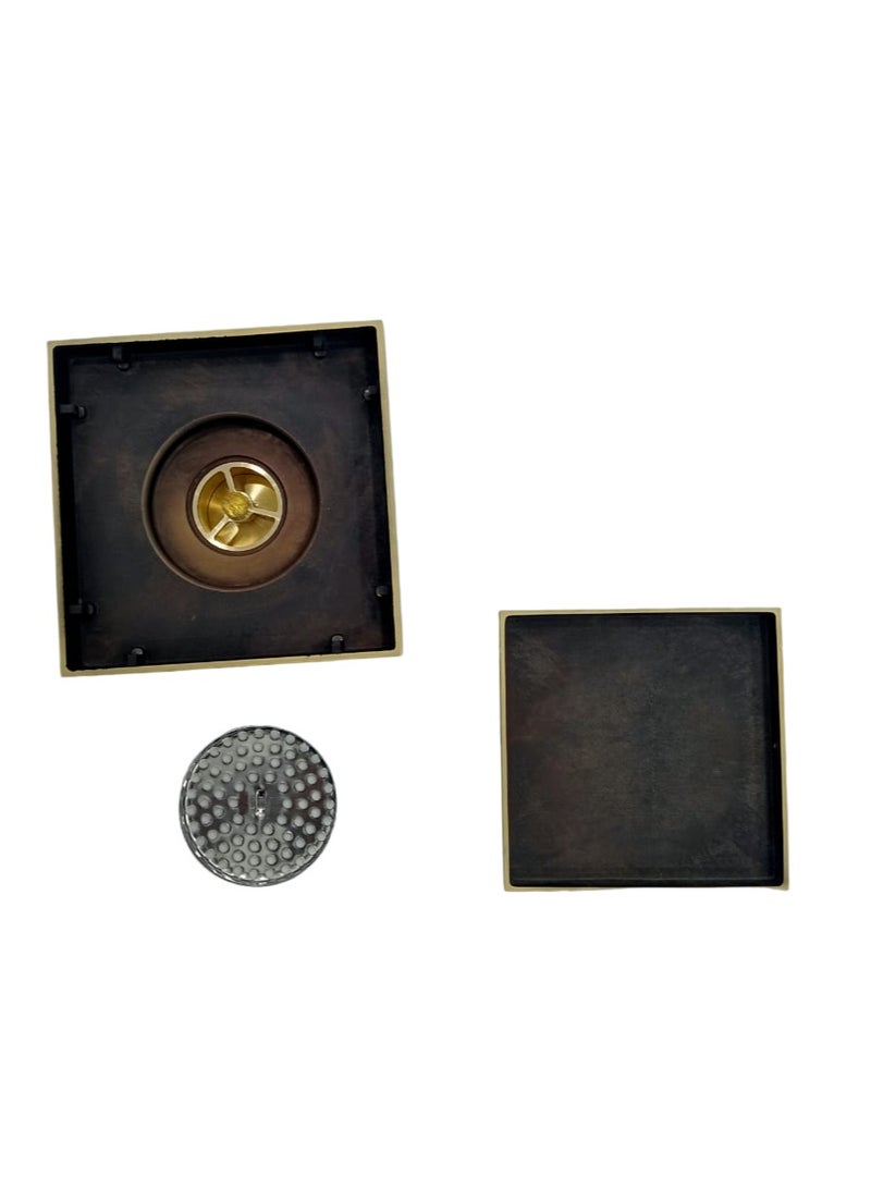 D&N "Invisible Elegance: High-Quality  Gold Sink Waste Hair Grate Concealed Floor Drain" - Image 2