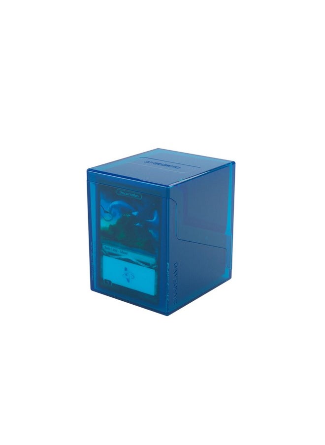Gamegenic Gamegenic Bastion 100+ XL Deck Box - Compact, Secure, and Perfectly Organized for Your Trading Cards! Safely Protects 100+ Double-Sleeved Cards, Blue Color, Made  - Image 2